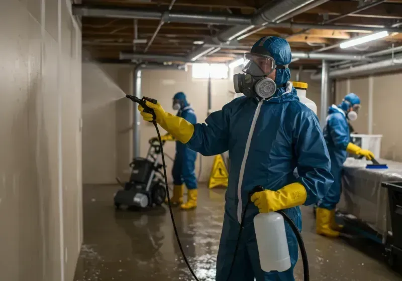 Basement Sanitization and Antimicrobial Treatment process in Virginia City, NV